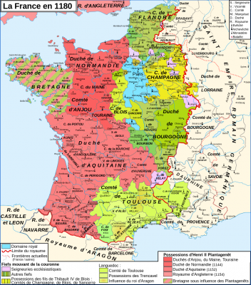 La France en 1180